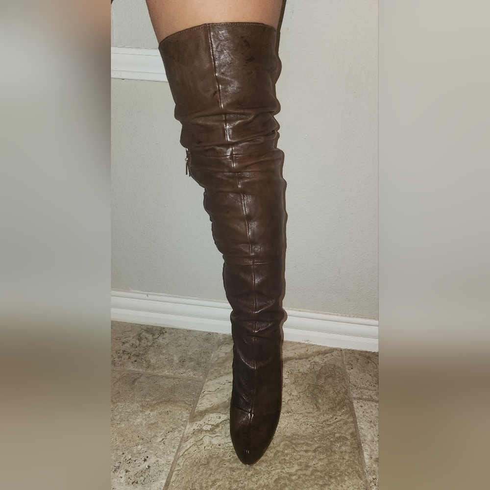 Report Signature Thigh High Boots